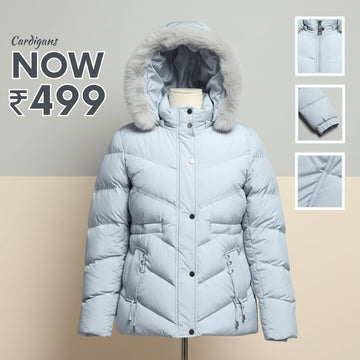 Luxe Zipper Jackets Collection | SKY-BLUE |  ZJ-03