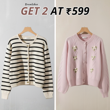 2 Pack Winter Cardigan Set – Lightweight & Warm |CR-05